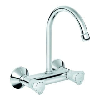 GROHE Costa Zweigriff-Spültischarmatur, Ausladung 182mm,