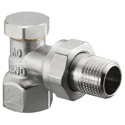 Oventrop - Combi 2 Heizkörper-Rücklaufverschraubung 1091062 dn 15, Eck, Messing vernickelt
