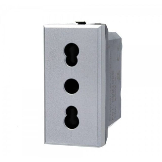 Trade Shop Traesio - Trade Shop - bipasso 2P+T 10/16A farbe silbervereinbares grigia bticino axolu -