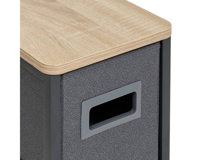 Badregal mit 4 Textilschubladen, 48x20x75 cm - 5five Simple Smart