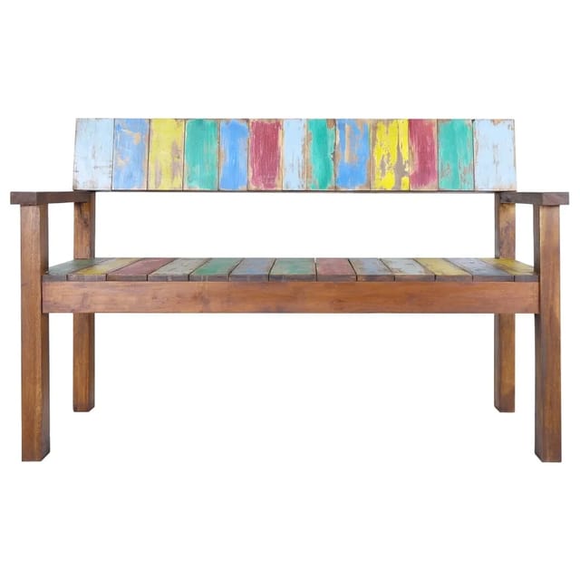 Vidaxl - Sitzbank 115 cm Altholz Massiv