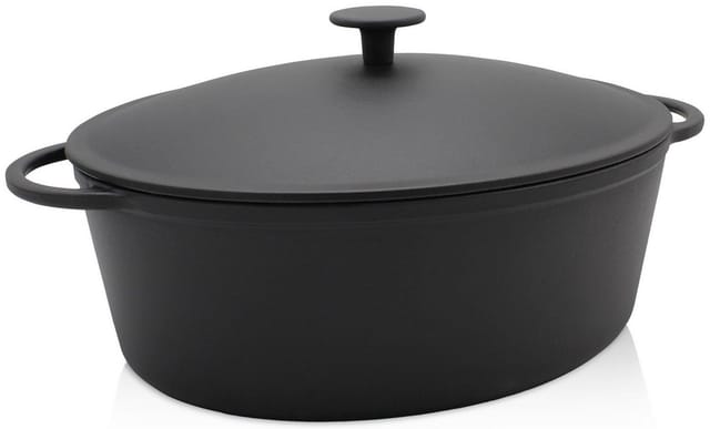Gänsebräter Rustika 7,5 l Ø34cm schwarz matt
