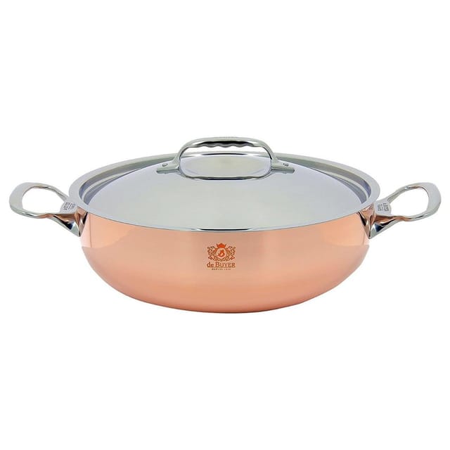 De Buyer - Prima Matera Bratentopf Kupfer/Edels. niederer 24cm ind.