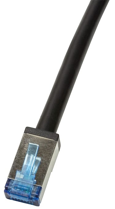 Patchkabel Outdoor CAT.6A s/ftp schwarz 5m - Logilink