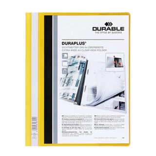 Angebotshefter duraplus® din A4 Überbreite pvc gelb