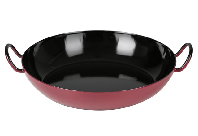 Riess Schlemmerpfanne Ø30cm rot Emaille