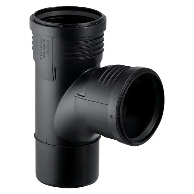 Geberit - Silent pp Bogenabzweig 390554141 dn 100/90, 87,5Grad, mit Innenradius