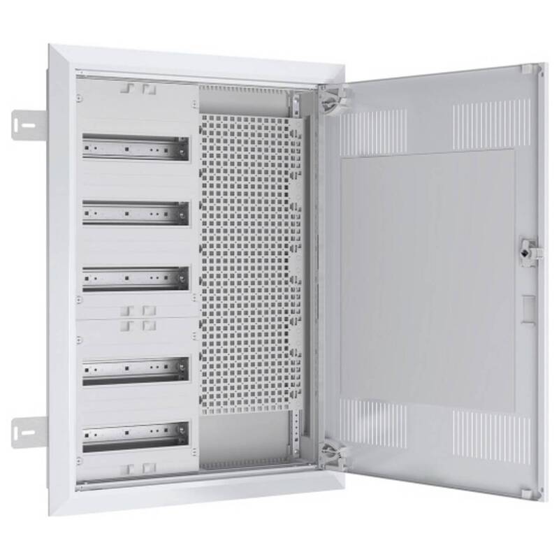 [neuwertig] B-ware Abn Unterputz-montageschrank Stahl 24 Teilungen 5 Reihen Ip30 Weiß 570x850mm