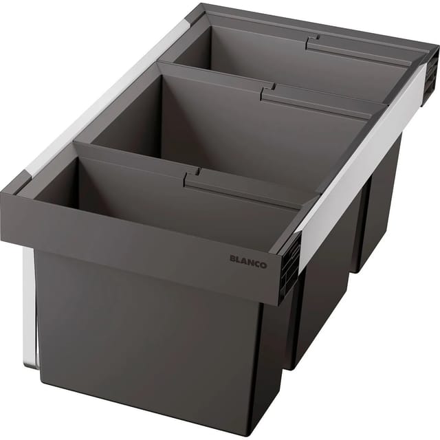Flexon ii - Einbaumülleimer, geteilt, 65 l 525221 - Blanco