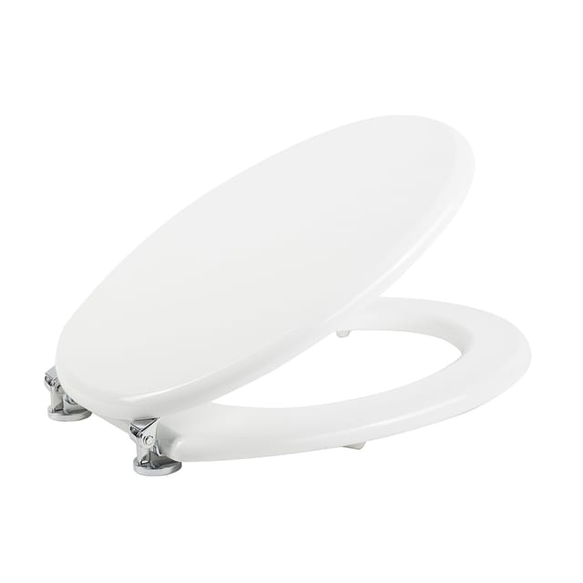 Idralite - Wc-Sitz weiss Toilettendeckel aus mdf mit Deckel mod. Ellisse Fit