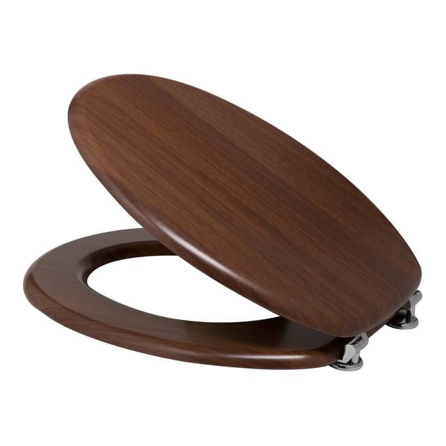 Idralite - Wc-Sitz Nuss Toilettendeckel aus mdf mit Deckel mod. Pegaso