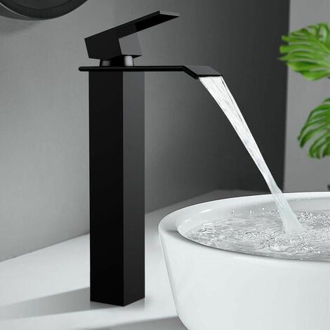 Schwarzer Waschbecken-mischbatterie High-end-waschtischarmatur Modernes Design