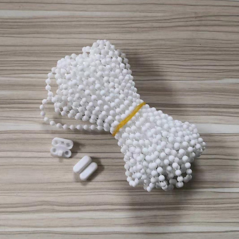 10 Meter Lange Weiße Perlenkette Für Rollos/vertikaljalousien, Kunststoffkette Mit Perlenschnalle.