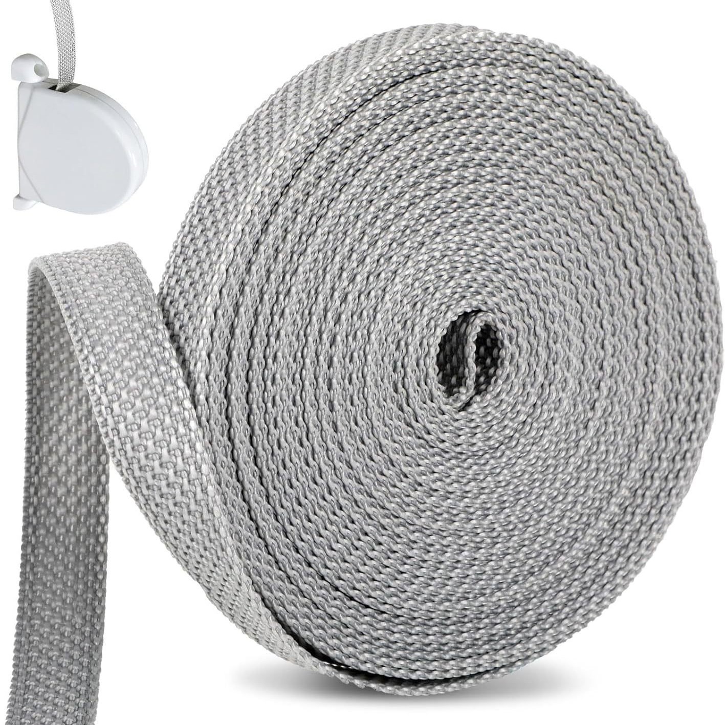 14 Mm Graues Rolloband, 5 Meter Lang, Uv-beständig, Verschleißfest, Langlebig Und Speziell Für Die Wartung Von Tür- Und Fensterrollomaschinen Entwickelt.