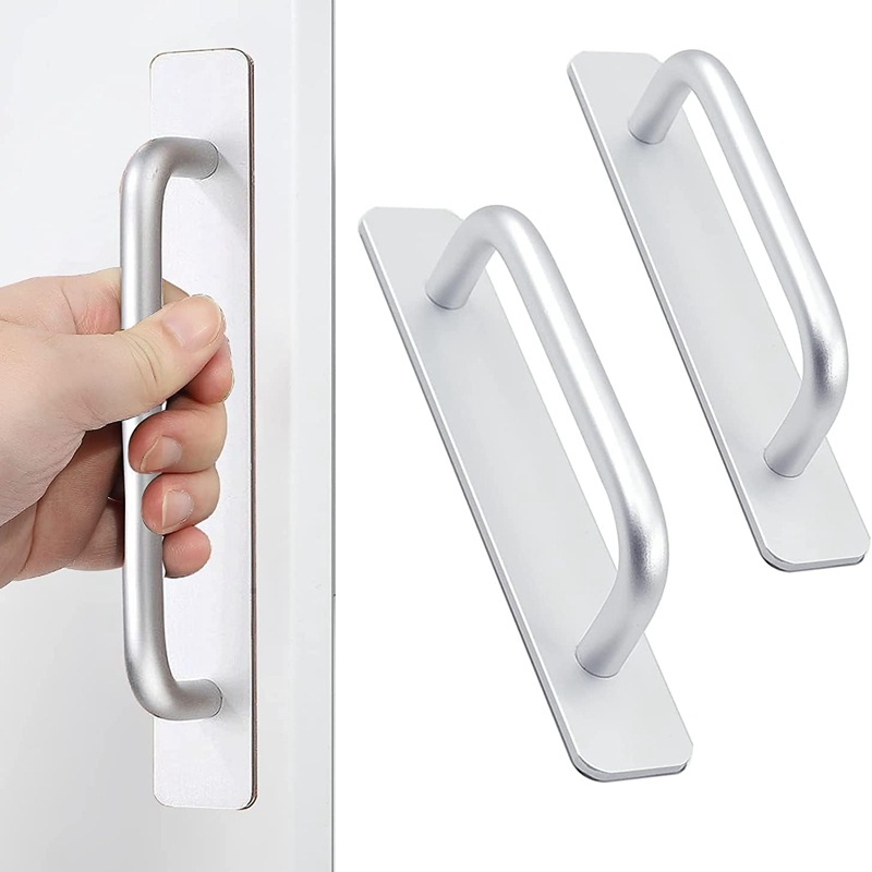 15 Cm Lange Tür- Und Fenstergriffe, Schubladen- Und Schiebetürgriffe Aus Aluminiumlegierung, Kein Bohren Erforderlich, Selbstklebende Tür- Und Fensterbeschläge