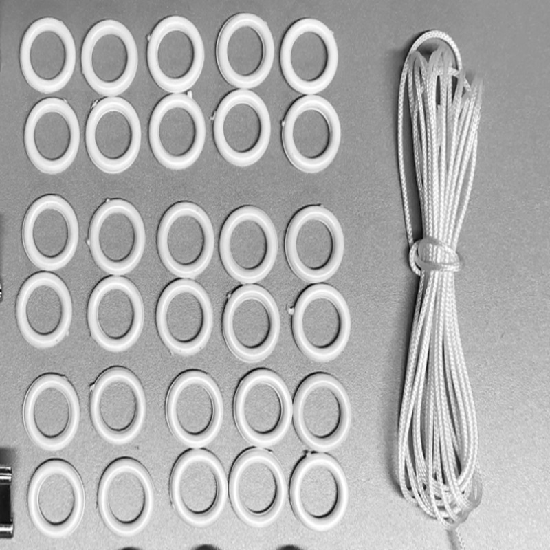 2 Mm Zugschnur, 20 Meter Weiße Schlaufe, 50-teiliges Set, Zubehör Für Jalousienzugschnüre, Geflochtene Nylonschnur.