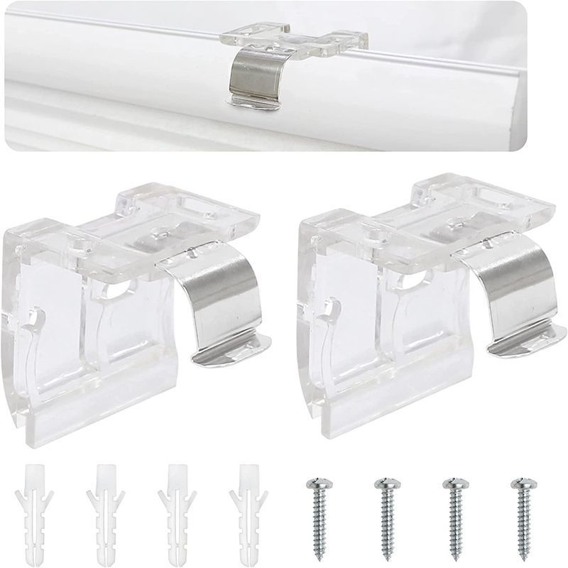 2-teiliges Set Aus 25-mm-plissee-befestigungswinkeln Und Zubehör.