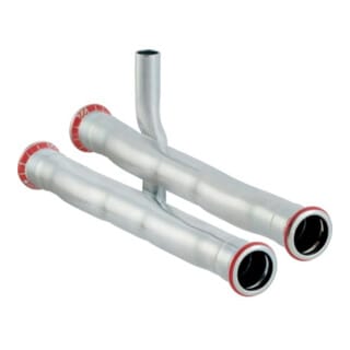 Mapress C-Stahl Set Anschluss-T-Stück für Rücklauf Außendurchmesser 15mm - Geberit