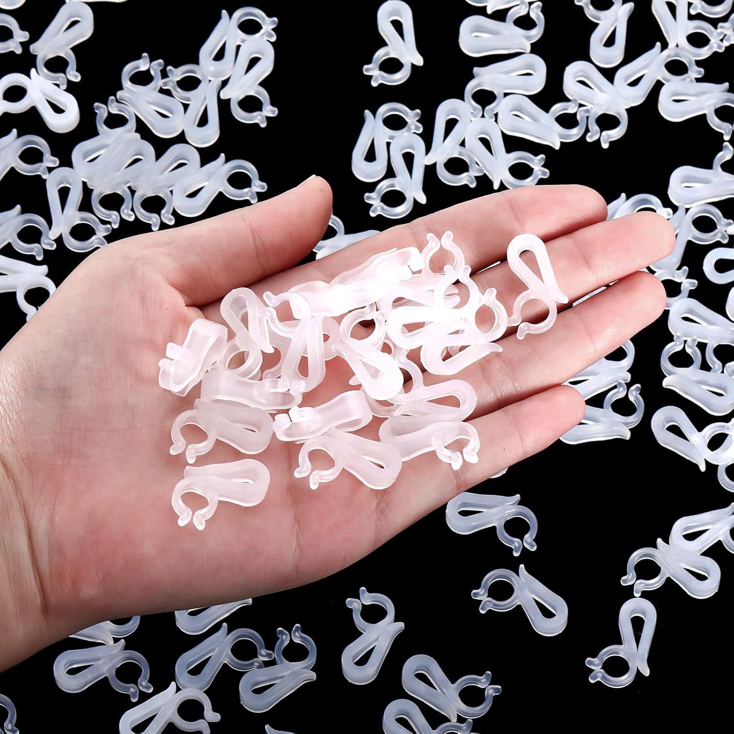 200 Universelle Weihnachtshaken, Tragbare Kunststoffhaken, Lichterkettenclips, Weihnachtsbaumbeleuchtung Für Den Außenbereich, Großpackung Für Den Export