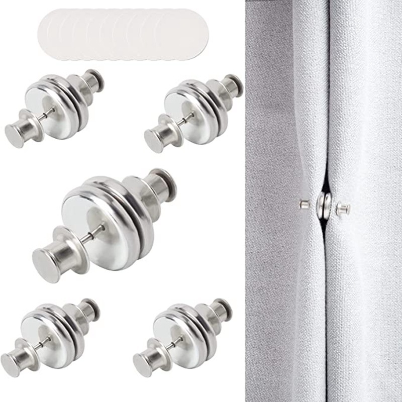 25-mm-magnet-gardinenschnalle, Nagellose Befestigungsschnalle Zum Binden, Magnetisches Befestigungselement