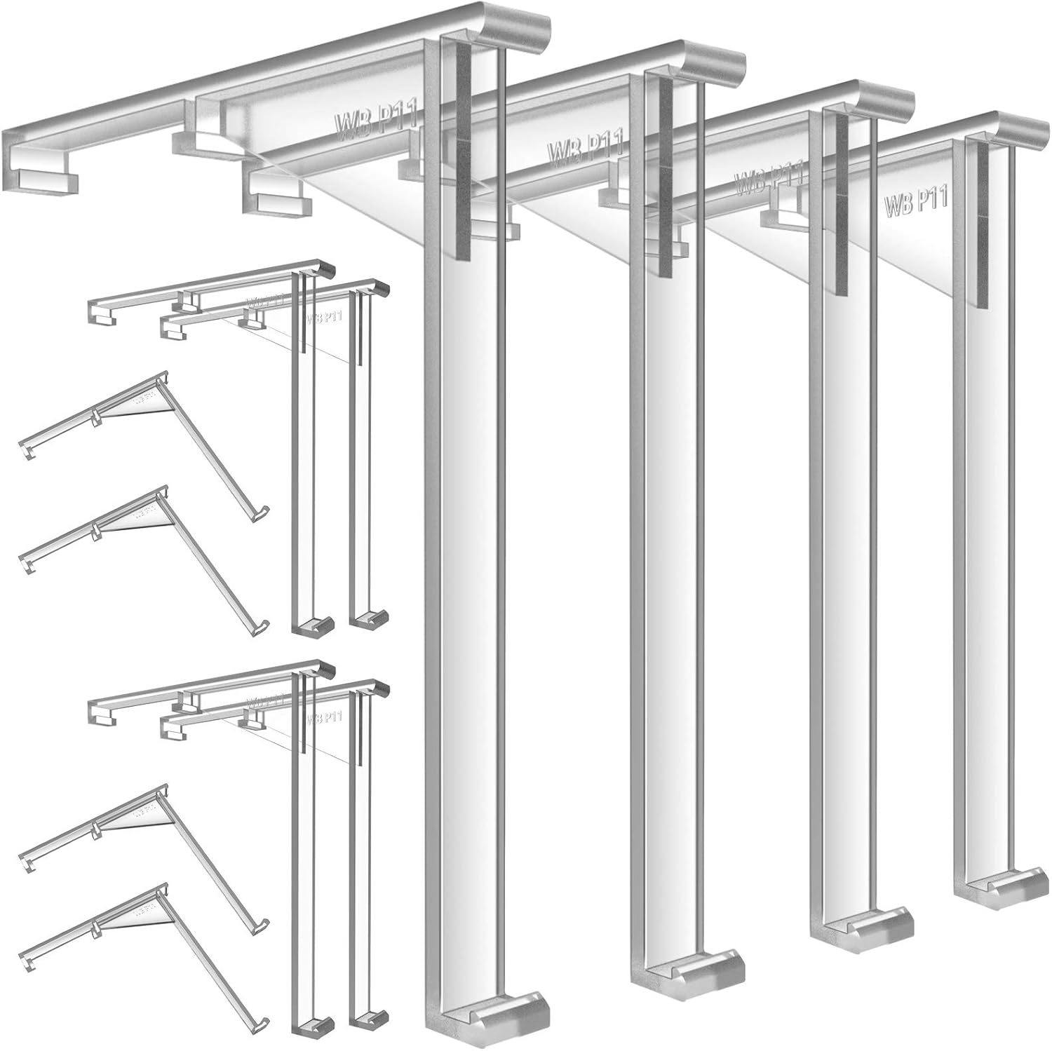 3,5-zoll-lamellenclips Für Jalousien, Befestigungswinkel Für Jalousienplatten, 12-teiliges Set.