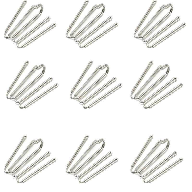 30 Robuste Vorhanghaken, Strapazierfähige Vorhangclips Aus Edelstahl, Metallfaltenhaken Für Duschvorhänge