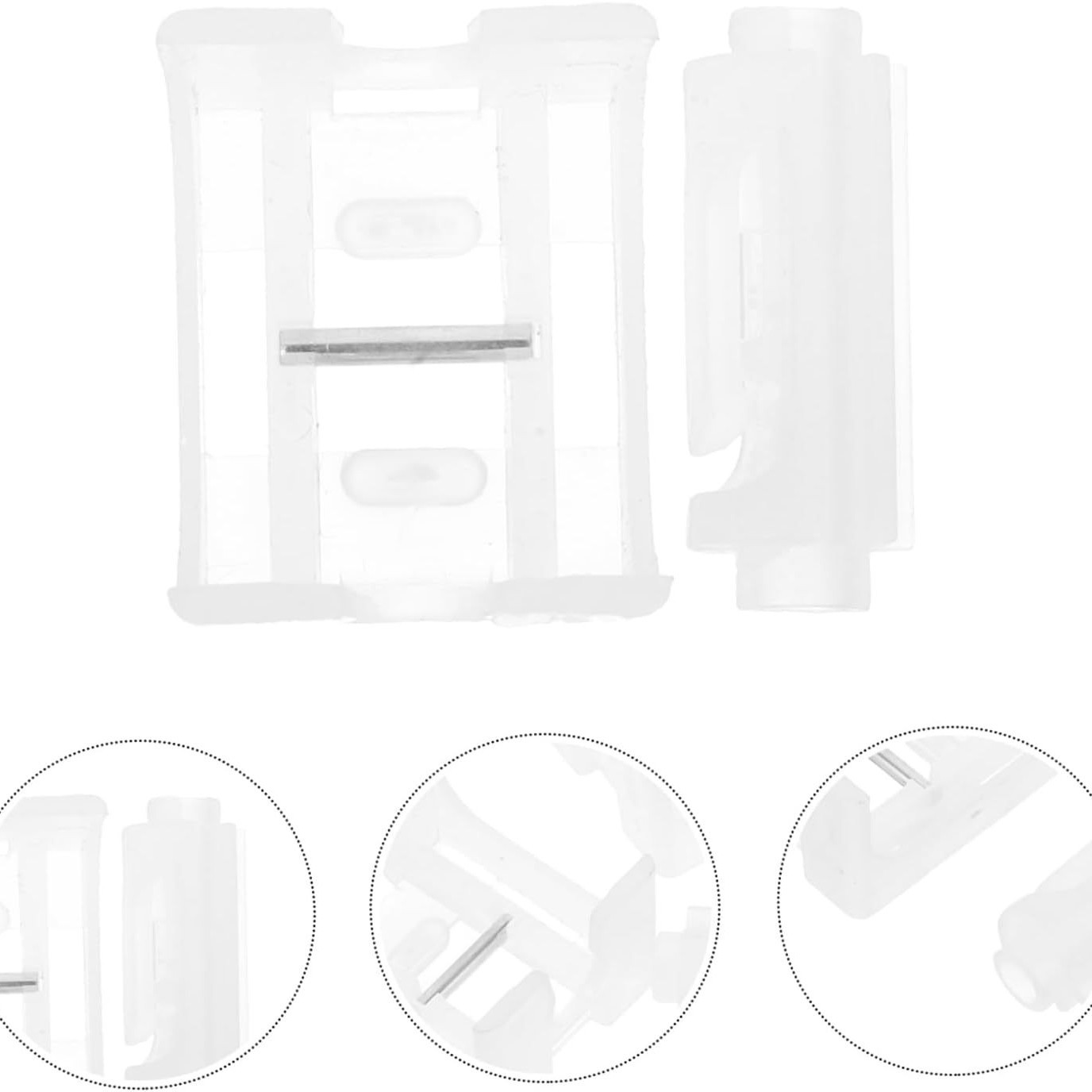 3er-pack Zubehör Für Jalousien: Transparenter Kordelaufwickler, Jalousienclips, Halterungen Für Römische Rollos, Kettenverschlüsse (universell).