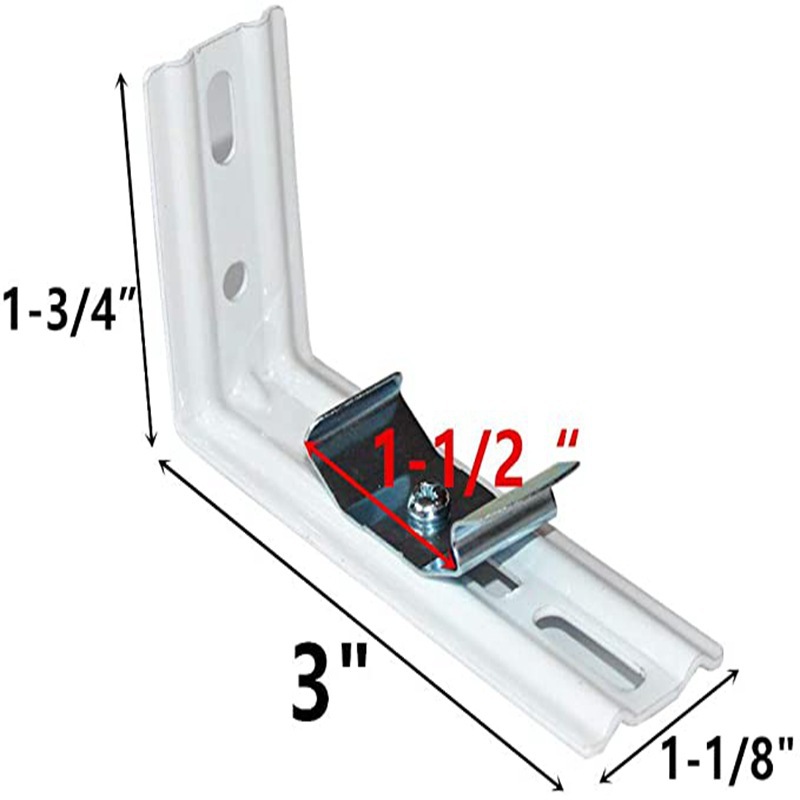 4-teiliges Set Aus 8 Cm Langen Montagehalterungen Und Zubehör Für Vertikaljalousien, L-förmigen Befestigungshalterungen Und Zubehör Für Vertikaljalousien