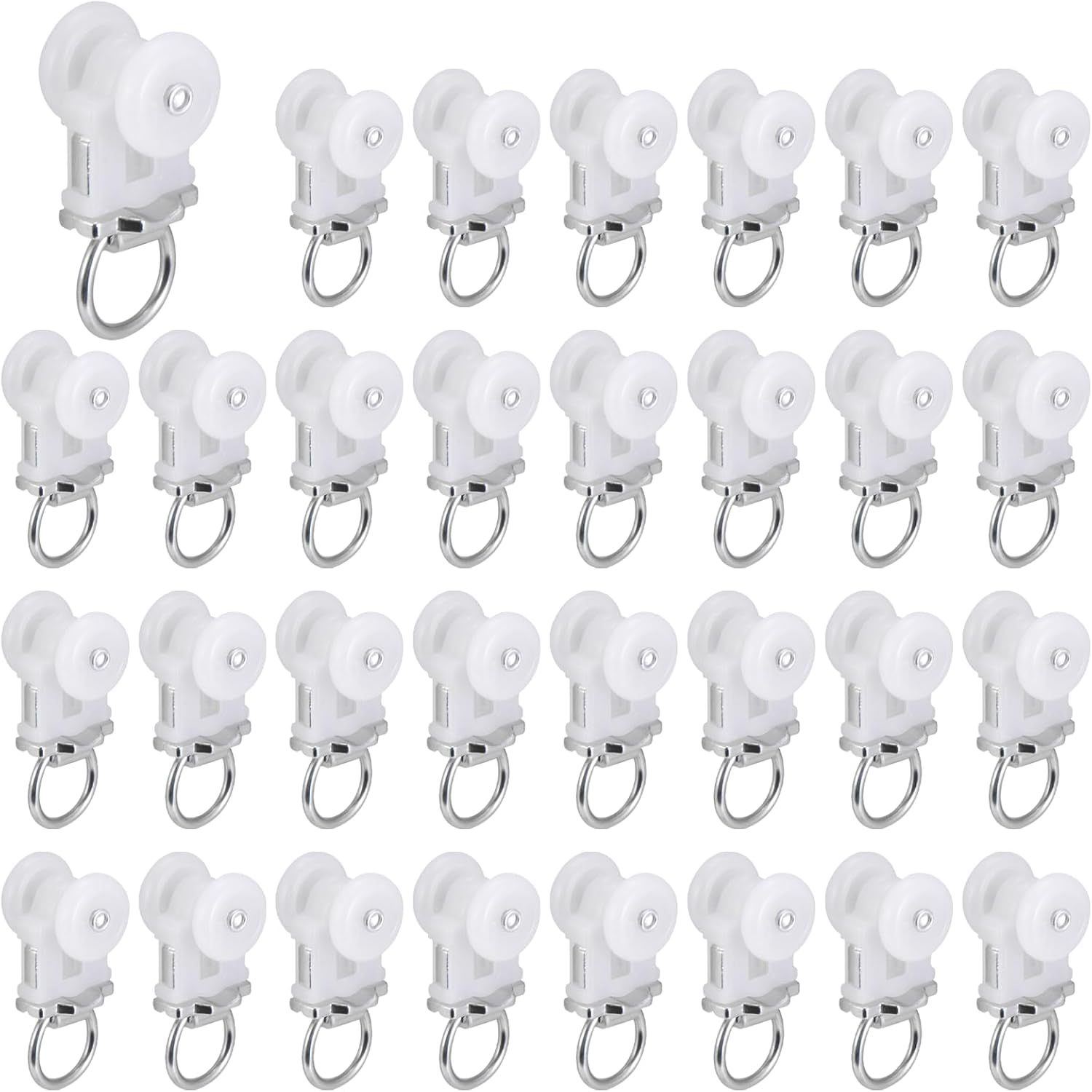 Amazon Große, Hochbelastbare Leichtmetallräder, Kugellagerrollen, Schienenräder, Zubehör, Hakenzubehör, Geräuscharme Räder (20 Stück)