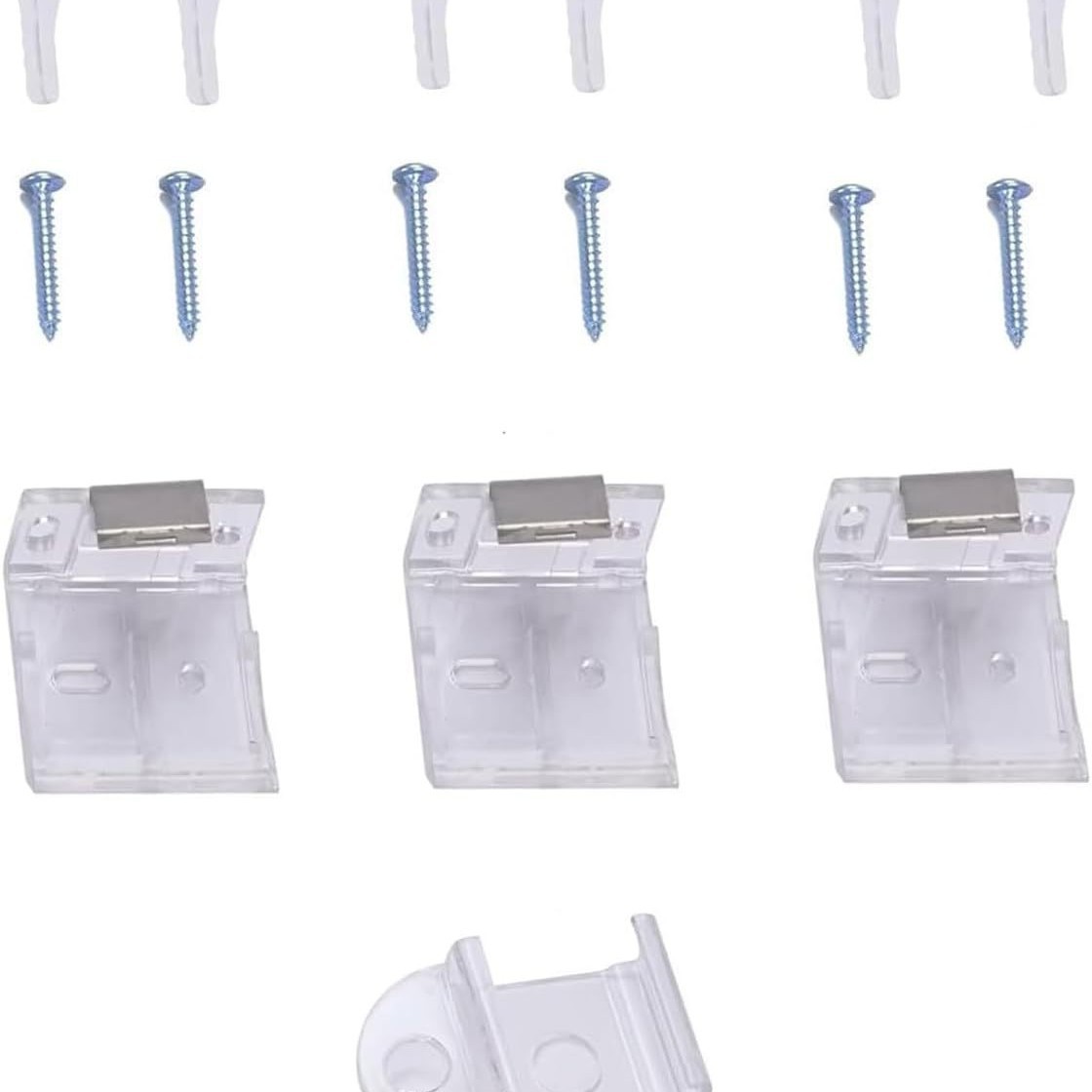Dieses Set Aus Metallhalterungen Für Lamellenfenster Enthält 25 Stabile Haken Für Sicheres Aufhängen Und Einfache Montage.