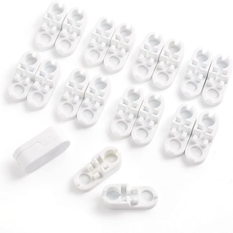 Einzelne Perlenverbinder, 4,5 X 6 Mm Weißer Kunststoff-perlenverbinder Für Rollos/jalousien, Perlenkettenverbinder Für Zugkordel (30 Stück)