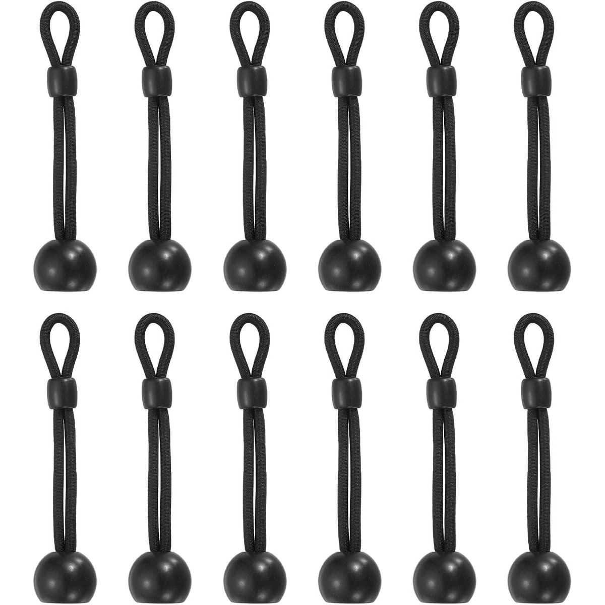 Elastisches Kordel-raffhalter-set Für Sonnenschirme, 12-teilig, 4-zoll-gummikordel, Für Außenjalousien Und Rollos