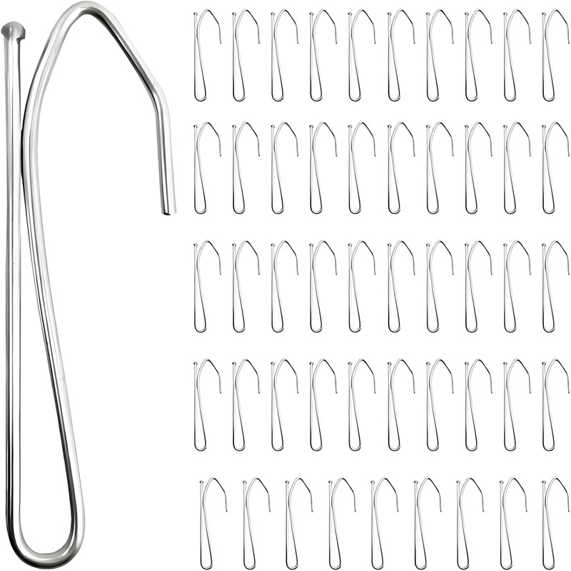 Gardinenzubehör Für Den Einzelhandel, 50-teiliges Set Metallhaken, Ab Lager Verfügbar.