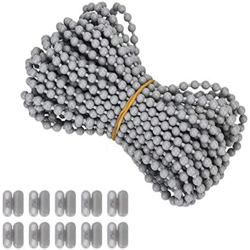 Graues Perlen- Und Knopfset Für Rollos, Jalousien, Kunststoff-raffrollos Und Perlenketten