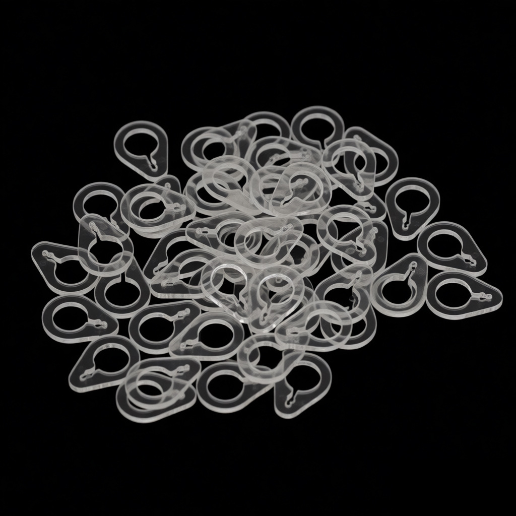 Neues Modell, 100 Stück Pro Packung, Neue Aufhängeringe Für Römische Rollos, Transparente Und Verdickte Pc-ringe Für Römische Rollos.