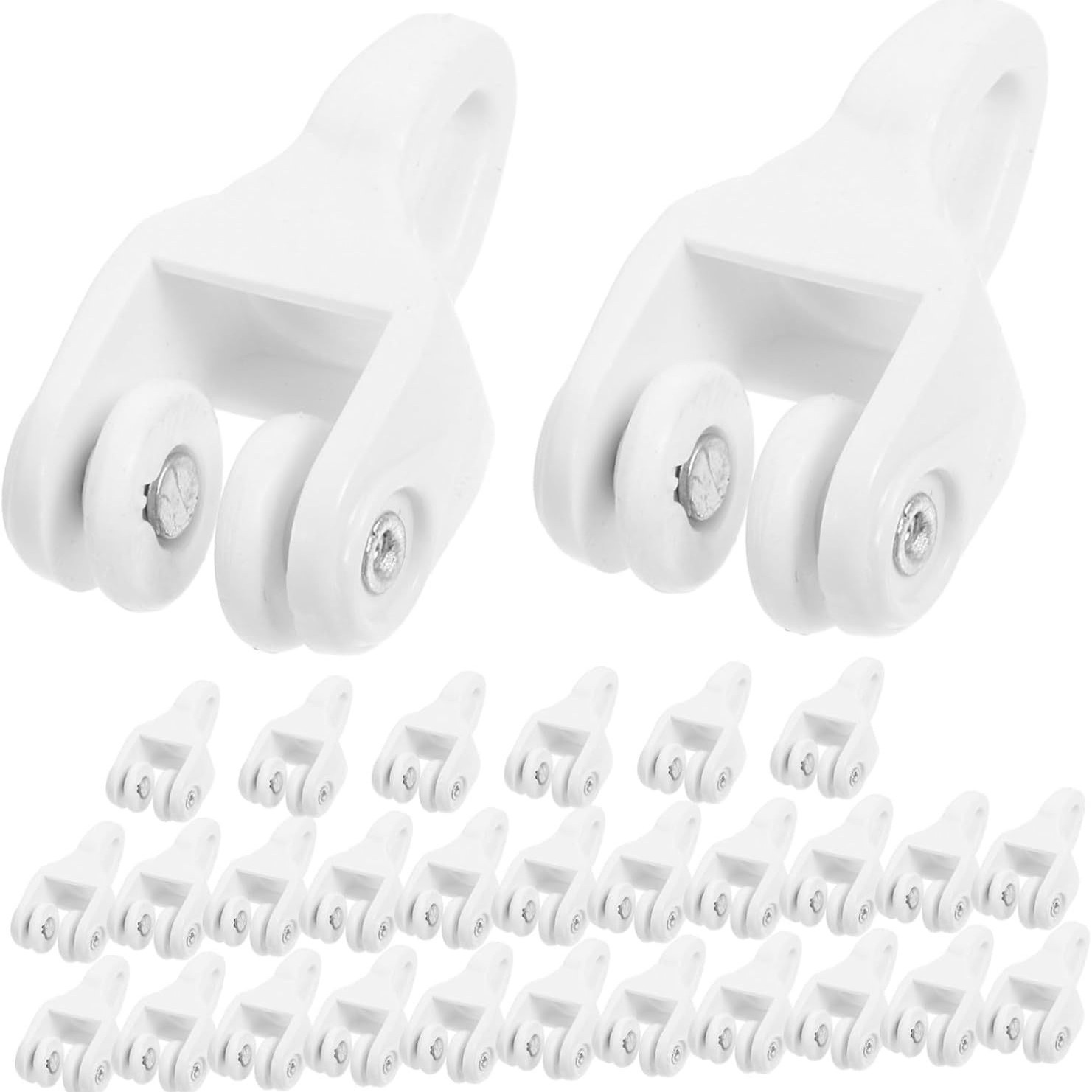 Pvc-universallaufrollen, 30 Gleitrollen, Kernantriebskomponenten Für Decken-/schienenvorhänge
