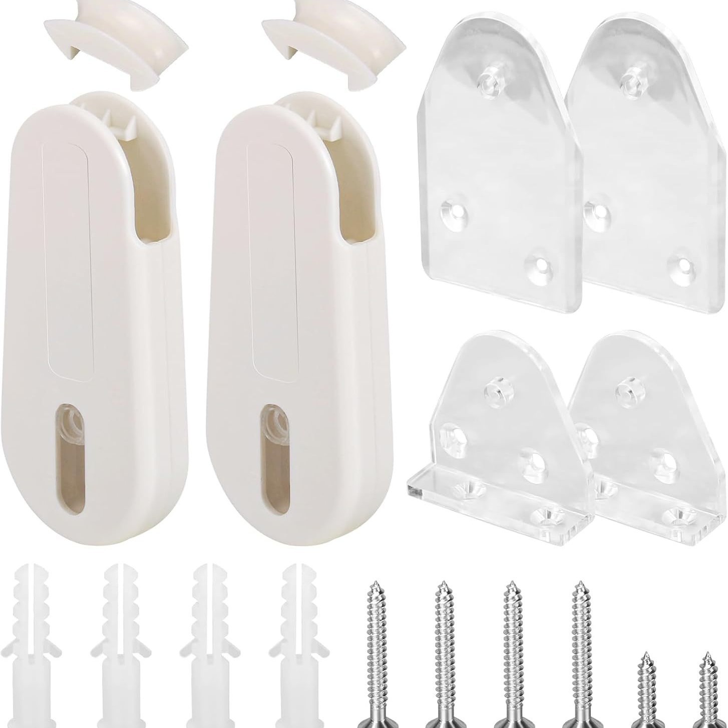 Reparatur- Und Ersatzteile Für Lose Rollos, Geräuschvolle Jalousien, Geräuschlose Und Rutschfeste Gardinengriffe Sowie Venezianische Jalousien (2 Sets).