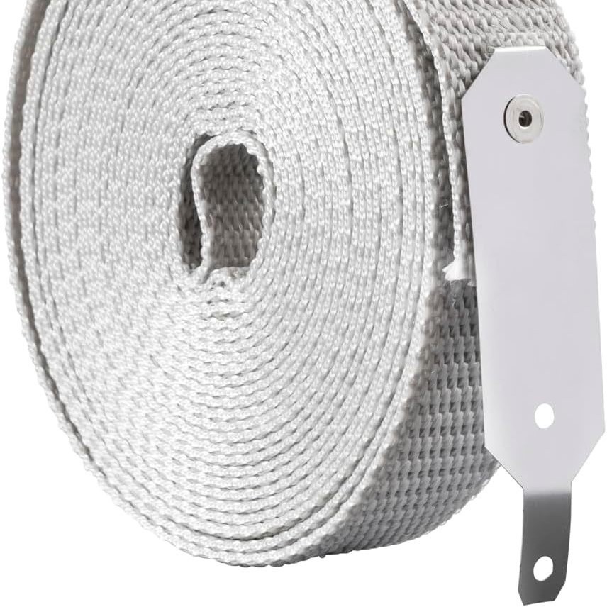 Reparaturset Für Jalousien-rollogurte: 5 Meter Graues Gurtband + 7-förmige Nägel, Nieten, Aufkleber Und Metallplatten.