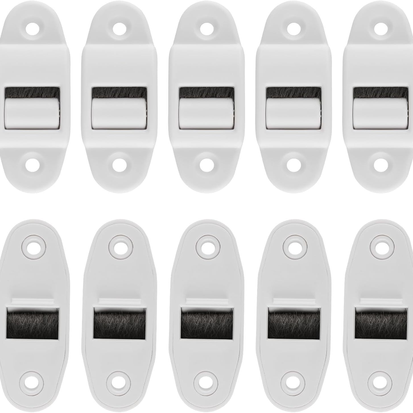 Rollo Mit Führungsschiene, Bürstenverbinder Und Führungsrolle, 40 Mm Lochabstand (60 X 23 Mm)