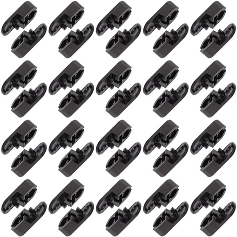 Schwarze, Geteilte Perlenverschlüsse, Kunststoff-zugperlenverbinder Für Rollos Und Jalousien, Zugkordel-perlenkettenverschlüsse (15 Stück).