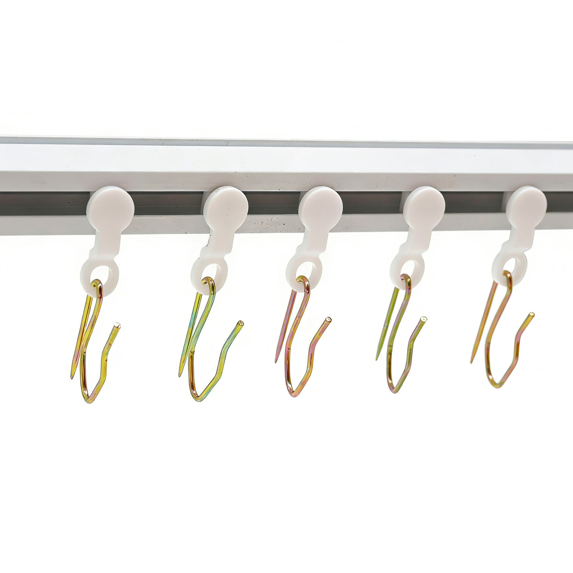 Seitlich Montierte Rollen + S-haken Gardinenrollen-führungsschiene, Rollenring, Vierkantschiene, Schiebefenster Mit Rollen (20 Stück)