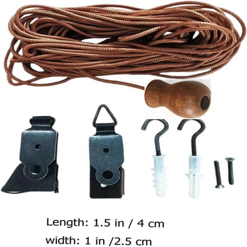 Selbstbau-raffrollos, Gardinenzubehör-sets, Bambusrollos, Rollos, Zubehör Für Jalousien, Zugschnüre, Aufhängehalterungen