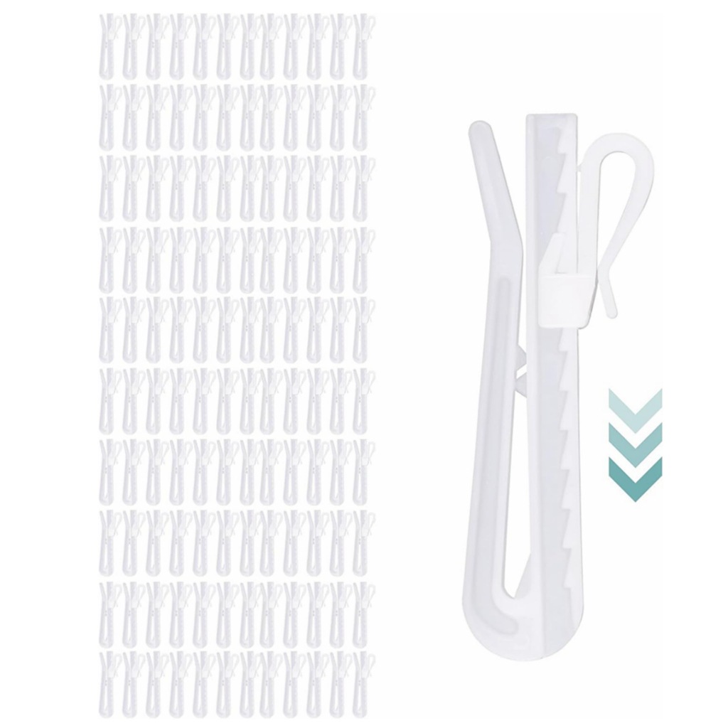Verdickte, Geräuscharme, Verstellbare, Höhenverstellbare 7 Cm Kunststoff-gardinenhaken, S-förmige Stoffhaken, Leiser Betrieb (30 Stück)