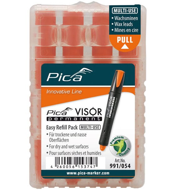 FP - Pica visor 4 x Ersatzminen Fluo-Orange