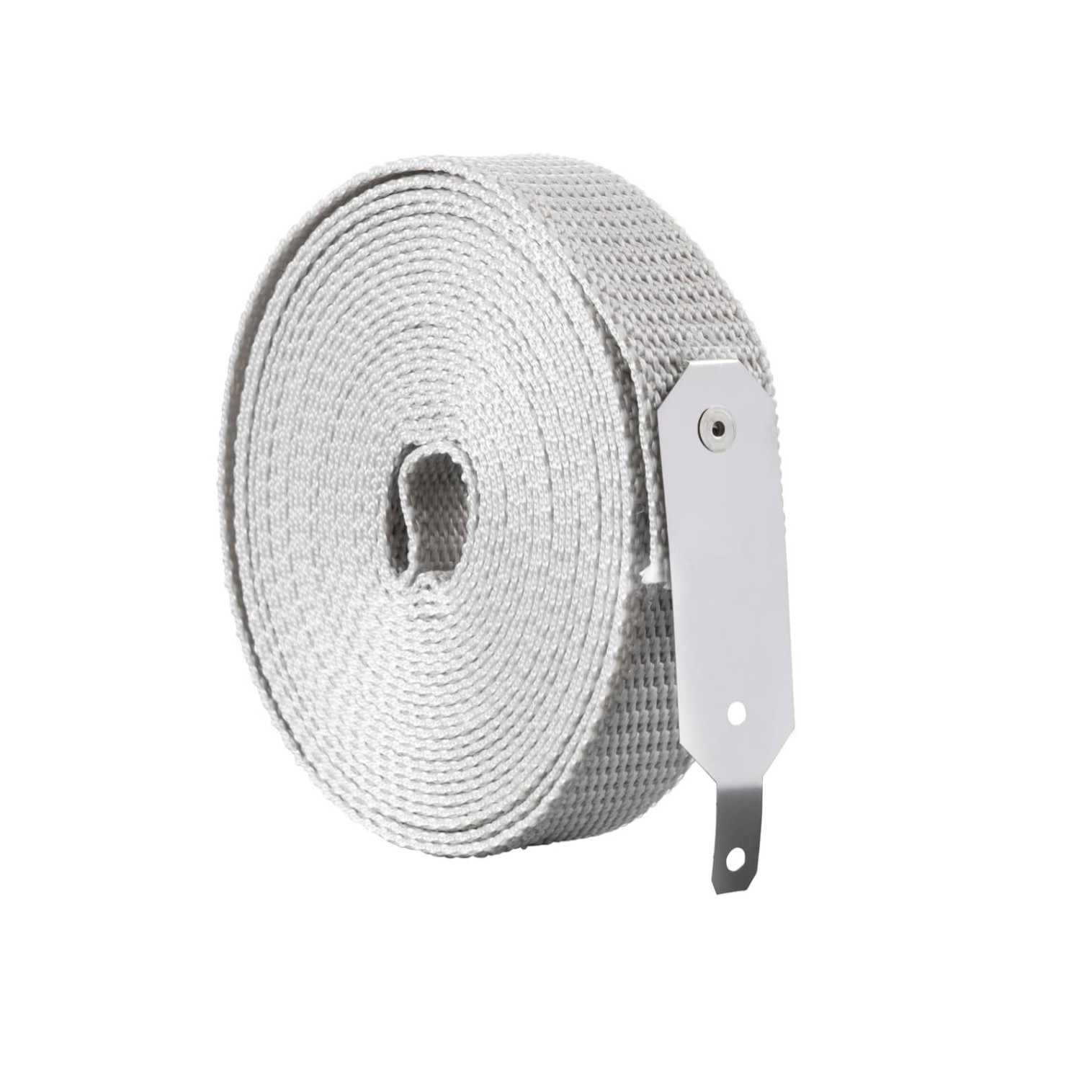 Das Graue Gurtband-reparaturset Enthält 5 Meter Gurtband, 7-förmige Nieten, Aufkleber, 4 Nietenpaare Und Einen Großen Reparaturflicken.