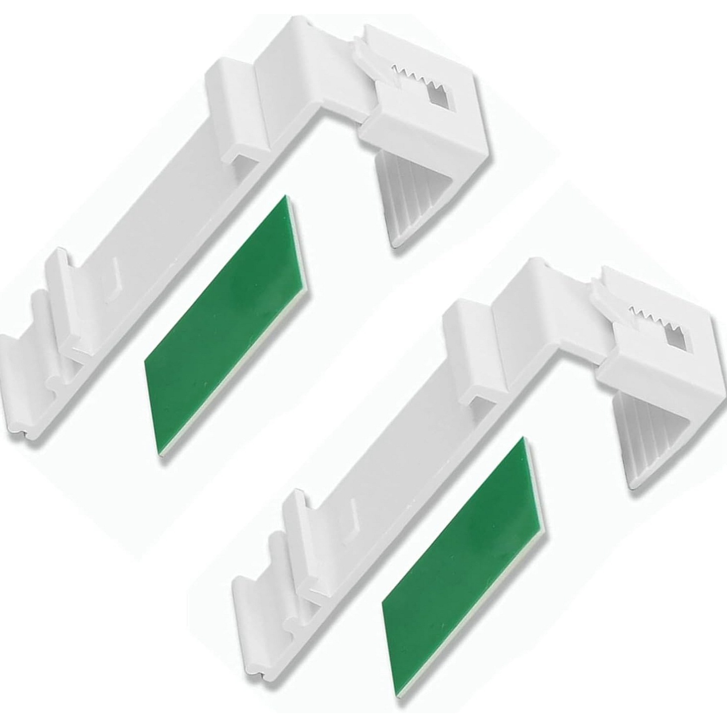 8-teiliges Set Plissee-gardinenhaken, Kein Bohren Erforderlich, Für Nach Innen Öffnende Fenster, Selbstklebende Halterungen, Inklusive Grüner Kleberückseite.