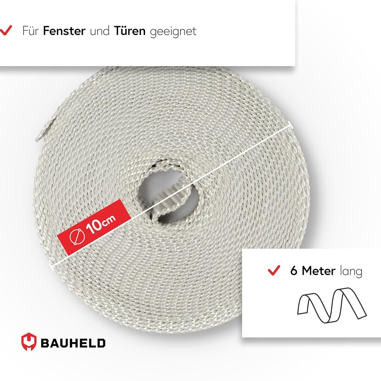 Rolloband 5 Meter Hochfestes, Verschleißfestes, Uv-beständiges Und Reißfestes Spezialband Zur Reparatur Von Rollos, Türen Und Vorhängen