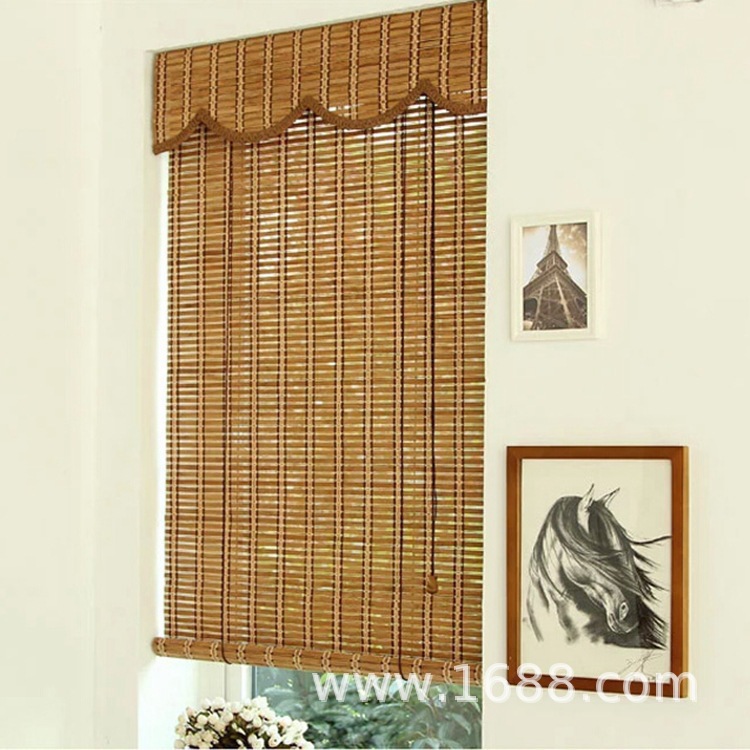 Bambusrollos, Chinesischer Stil, Sonnenschutz, Raumteiler, Restaurant, Balkon, Büro, Transparenter Bambusvorhang, Bambusrollo, 3 Serien.