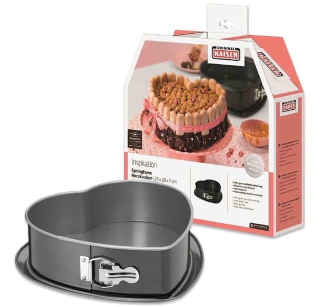 Herzkuchen Inspiration 7cm Ø26cm schwarz