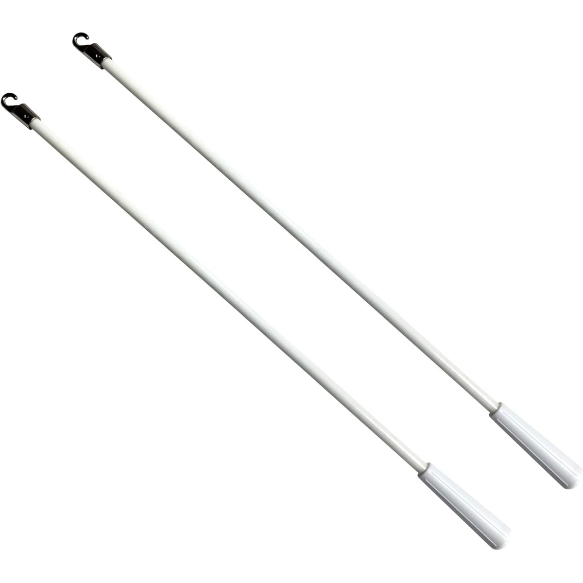 2 Stück Jalousiestangen, 30 Cm Lang, Weiß, Vertikal, Schräg, Aus Fiberglas